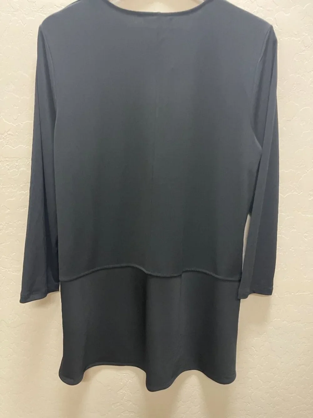 NWT Lauren Ralph Lauren Black Layered Tunic Top XL